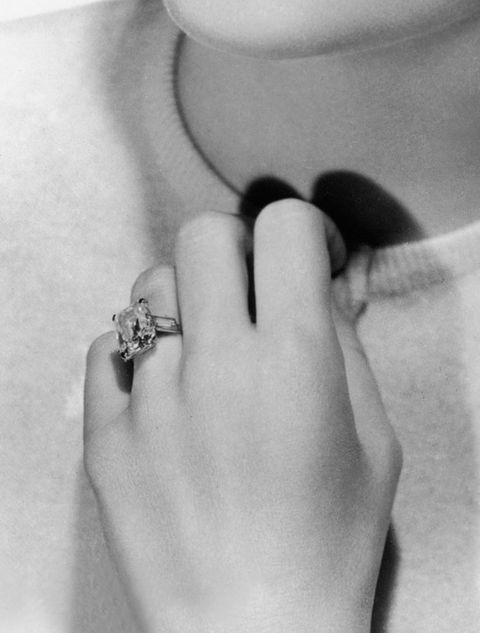 Finger, Hand, Neck, Jewellery, Fashion accessory, Lip, Black-and-white, Ring, Metal, Silver, 