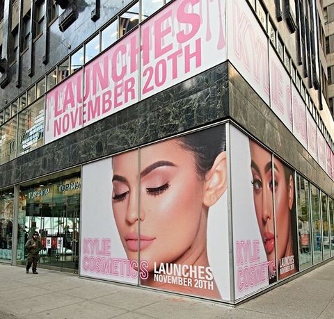 Advertising, Street art, Forehead, Pink, Wall, Facade, Building, Street, Poster, Art, 