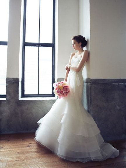 Gown, Wedding dress, Bride, Dress, Photograph, Clothing, Bridal clothing, Shoulder, Bridal party dress, Bridal accessory, 