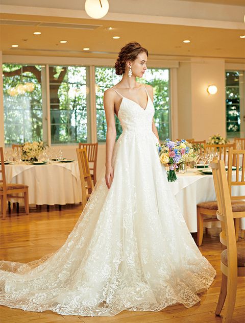 Gown, Wedding dress, Dress, Bride, Clothing, Bridal clothing, Bridal party dress, Shoulder, Photograph, Bridal accessory, 