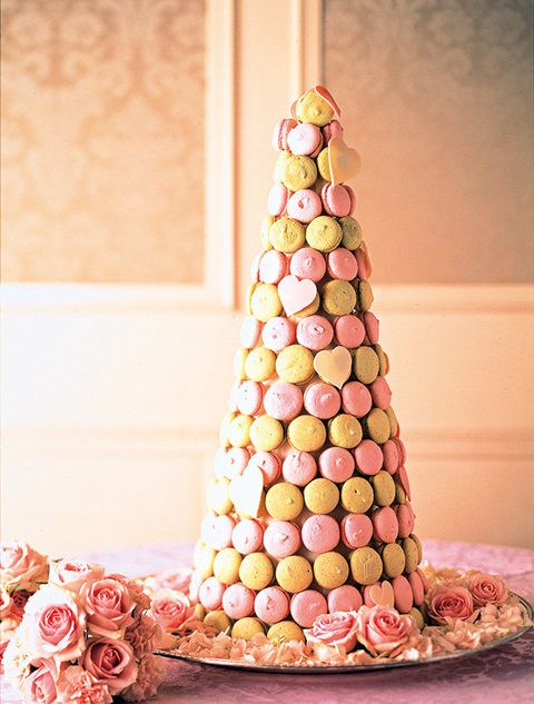 Macaroon, Pink, Wedding cake, Sweetness, Food, Icing, Buttercream, Dessert, Cake, Christmas tree, 