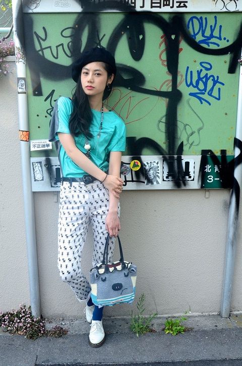 Blue, Bag, Fashion accessory, Style, Street fashion, Luggage and bags, Fashion, Turquoise, Cool, Pattern, 