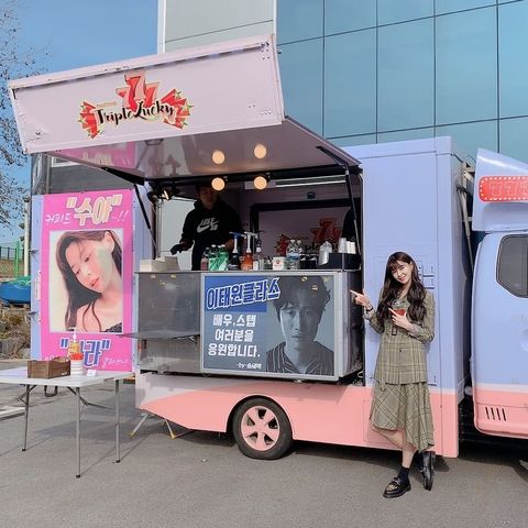 Pink, Advertising, Food truck, Street fashion, Boot, Hawker, 