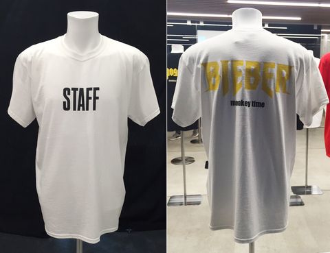 Product, Sleeve, White, Style, T-shirt, Fashion, Logo, Grey, Clothes hanger, Active shirt, 