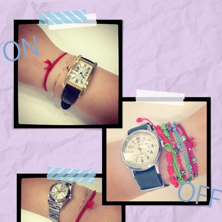 Finger, Wrist, Photograph, Watch, Fashion accessory, Pink, Pattern, Font, Fashion, Analog watch, 
