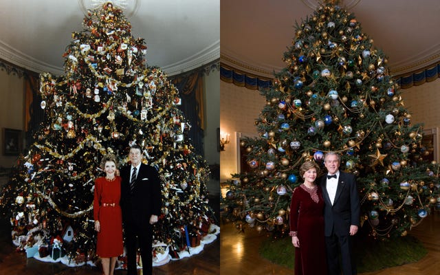ホワイトハウスに飾られた歴代クリスマスツリーを振り返る