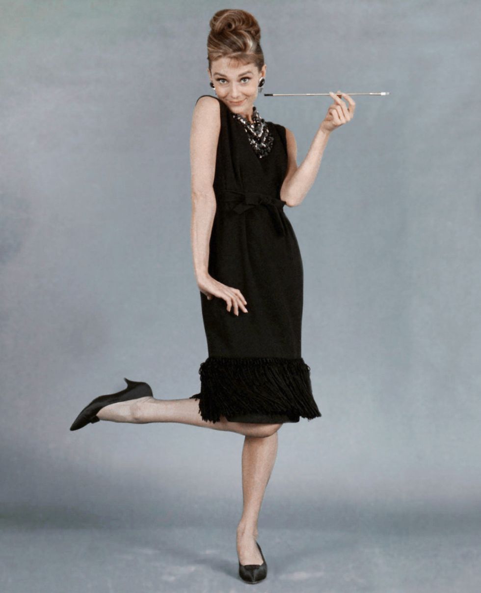 Clothing, Fashion model, Dress, Black, Little black dress, Cocktail dress, Shoulder, Fashion, Standing, Formal wear, 