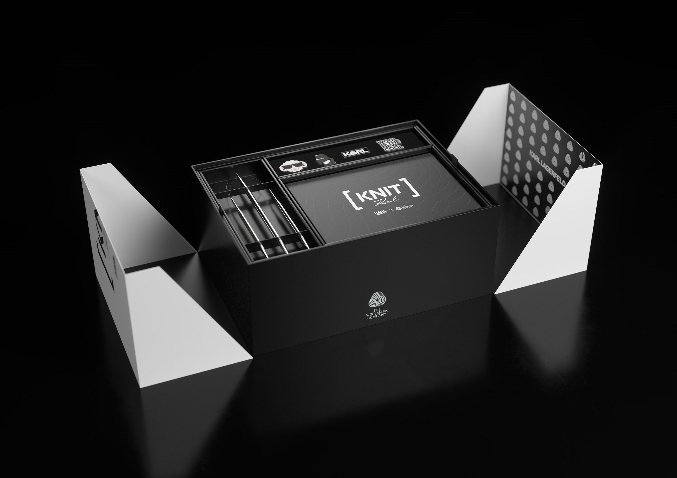 カールラガーフェルド 大判ウールストール カールラガーフェルド KARL LAGERFELD マフラー ストール ウール