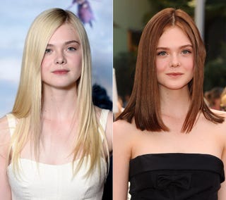 エル ファニングがブルネットヘアにイメチェン