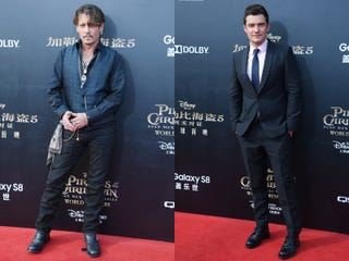 10年ぶりに共演 ジョニー デップとオーランド ブルームが パイレーツ オブ カリビアン 最後の海賊 のプレミアに登場