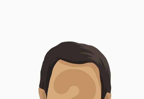 Face, Cartoon, Head, Illustration, Chin, Forehead, Art, White-collar worker, 