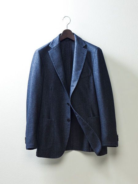 Collar, Sleeve, Coat, Textile, Outerwear, Fashion, Blazer, Electric blue, Clothes hanger, Button, 