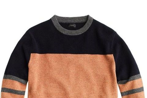 Clothing, Sweater, Orange, Sleeve, Long-sleeved t-shirt, Wool, Outerwear, T-shirt, Top, Jersey, 