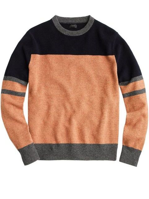 Clothing, Sweater, Orange, Sleeve, Long-sleeved t-shirt, Wool, Outerwear, T-shirt, Top, Jersey, 