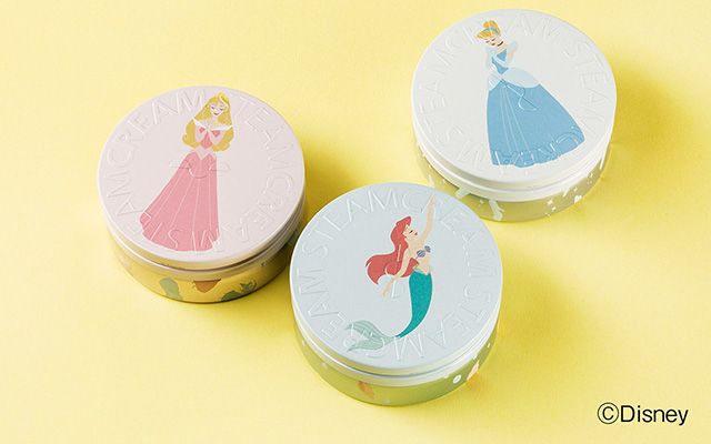 スチームクリーム に ディズニー プリンセス のデザイン缶が新登場