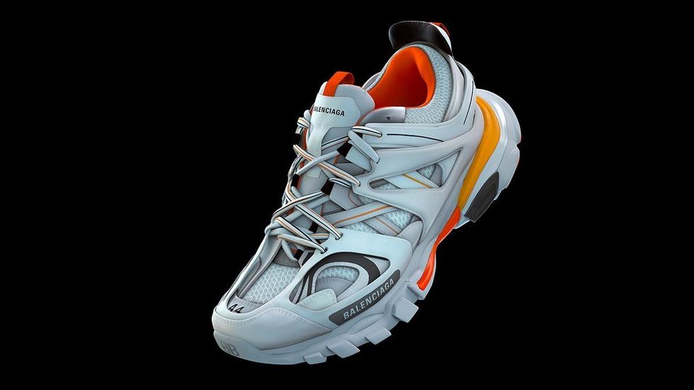 Shoe, Footwear, Running shoe, White, Orange, Athletic shoe, Outdoor shoe, Walking shoe, Cross training shoe, Tennis shoe, 