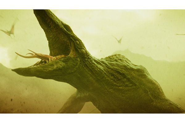 Green, Tree, Dinosaur, Organism, Photography, Branch, Plant, Stock photography, Fictional character, Horn, 