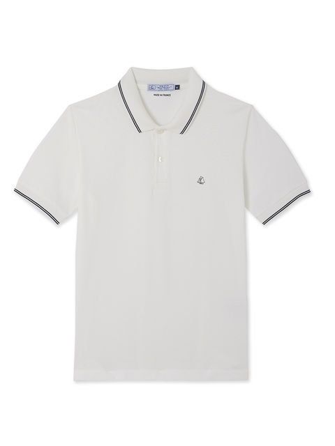 White, Clothing, T-shirt, Polo shirt, Sleeve, Collar, Product, Line, Top, 