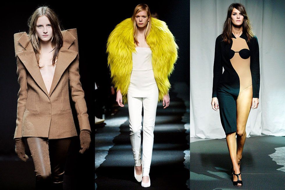 Fashion model, Clothing, Fashion, Yellow, Fur, Blazer, Outerwear, Model, Jacket, Leg, 