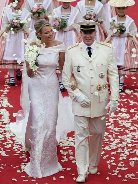 Wedding dress, Marriage, Dress, Red carpet, Bridal clothing, Gown, Ceremony, Formal wear, Fashion, Wedding, 