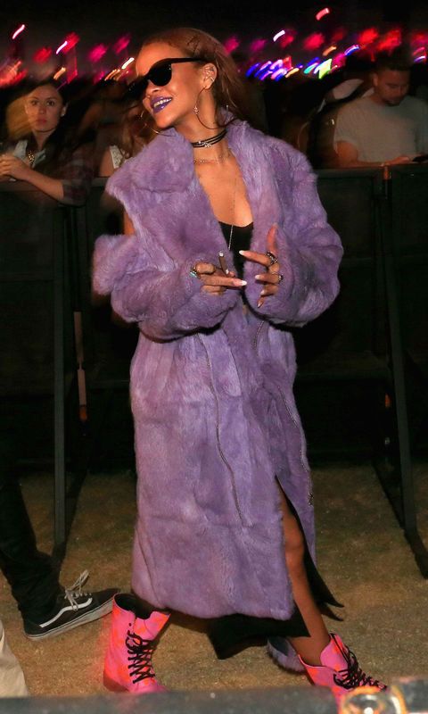 Purple, Violet, Pink, Fur, Fashion, Outerwear, Event, Performance, 
