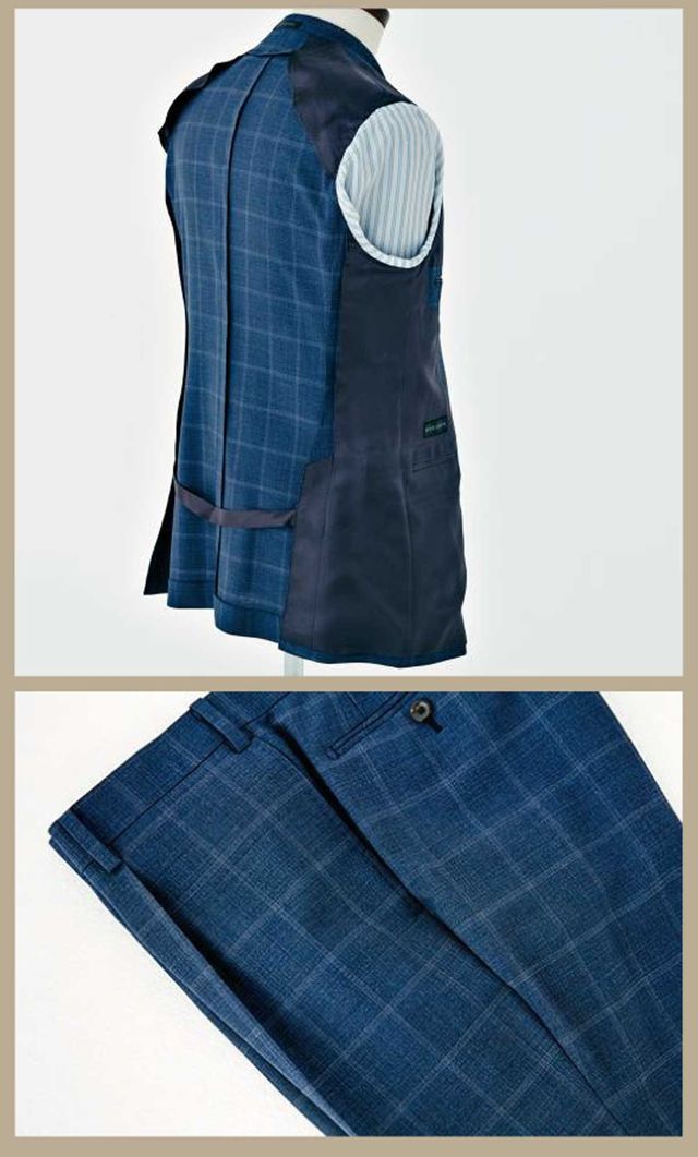 Clothing, Blue, Outerwear, Vest, Denim, Jeans, Pattern, Design, Plaid, Pocket, 