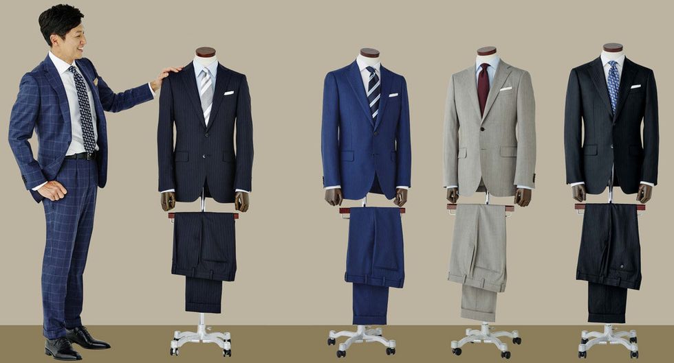 Suit, Clothing, Formal wear, Uniform, Outerwear, School uniform, Blazer, Tuxedo, Tie, Jacket, 