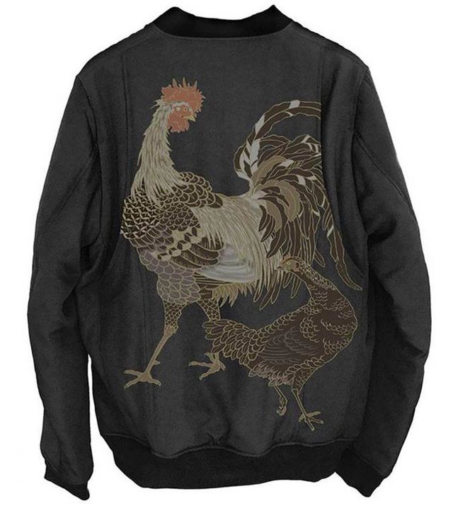 Clothing, Rooster, Sleeve, Chicken, Galliformes, T-shirt, Outerwear, Long-sleeved t-shirt, Bird, Top, 