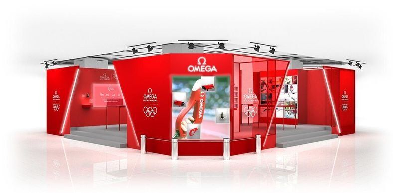 Product, Red, Advertising, Display case, Design, Banner, Brand, Display advertising, Interior design, Kiosk, 