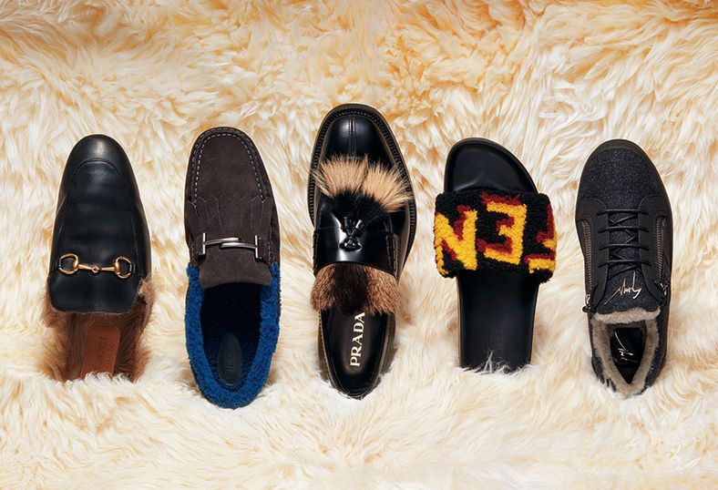 Footwear, Shoe, Slipper, Fur, 