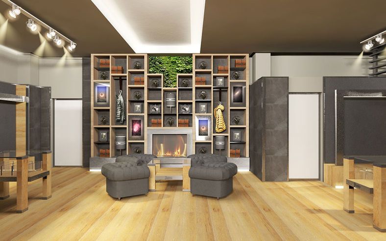 Shelf, Shelving, Wood flooring, Building, Room, Furniture, Interior design, Laminate flooring, Floor, Property, 