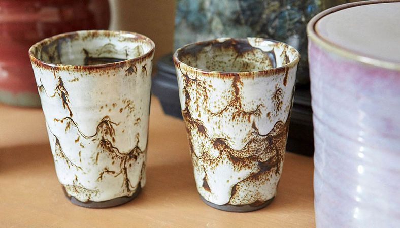 Flowerpot, Ceramic, earthenware, Pottery, Porcelain, Cup, Cup, Houseplant, Vase, Tableware, 
