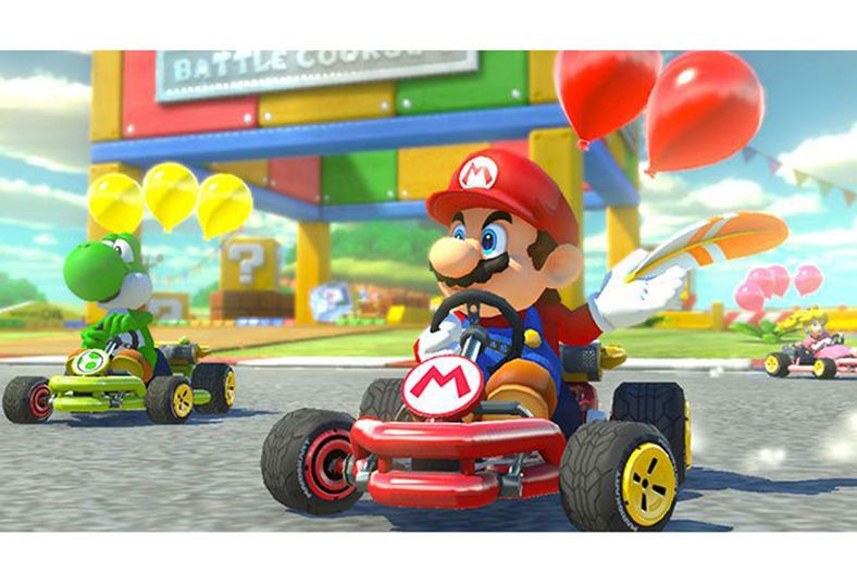 Kart racing, Mario, Toy, Vehicle, Go-kart, Games, Play, Riding toy, Car, Racing, 