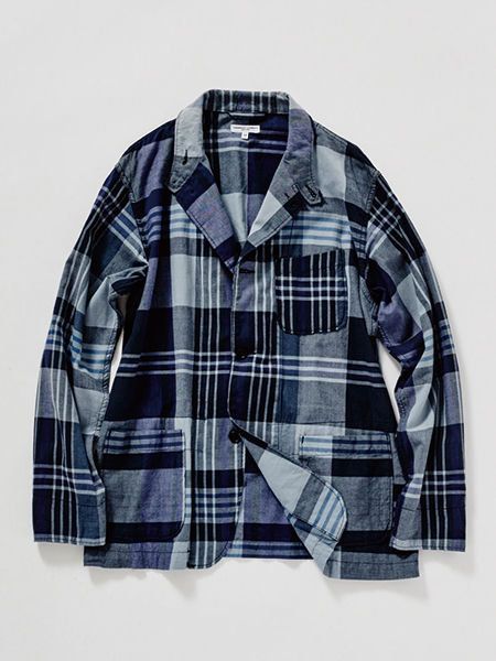 70s マドラスチェック サマージャケット 30%OFF!SALE】マドラスチェック パッチワークジャケット サマー