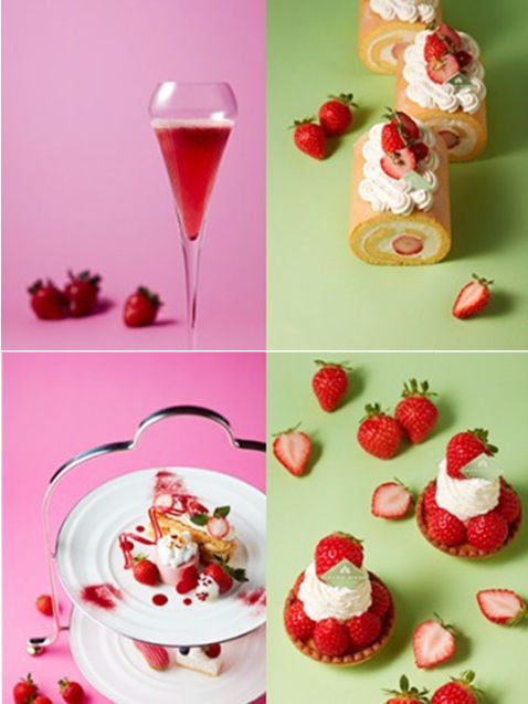 Food, Cuisine, Dessert, Dish, Frozen dessert, Strawberries, Whipped cream, Strawberry, Semifreddo, Panna cotta, 