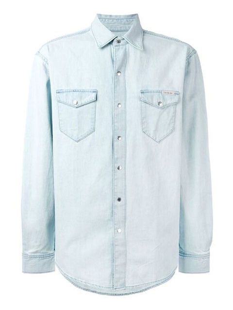 Clothing, White, Sleeve, Denim, Collar, Blue, Shirt, Pocket, Button, Turquoise, 