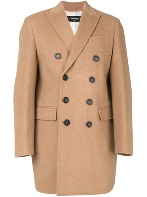 Clothing, Coat, Outerwear, Overcoat, Trench coat, Beige, Sleeve, Jacket, Blazer, Collar, 