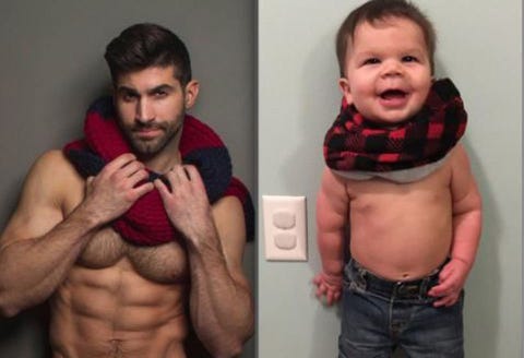 １歳の最強マッスルモデル笑 オージーとアリストル 最強のふたり
