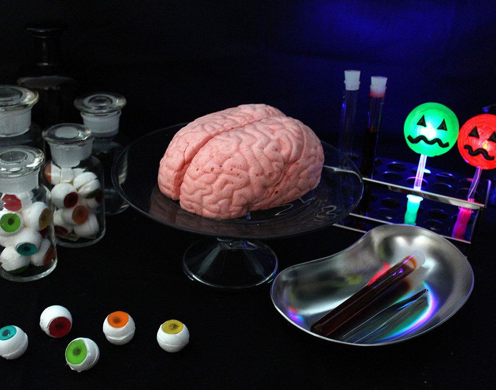 Brain, Organ, Human body, Glass, Science, Food, Comfort food, Brain, 