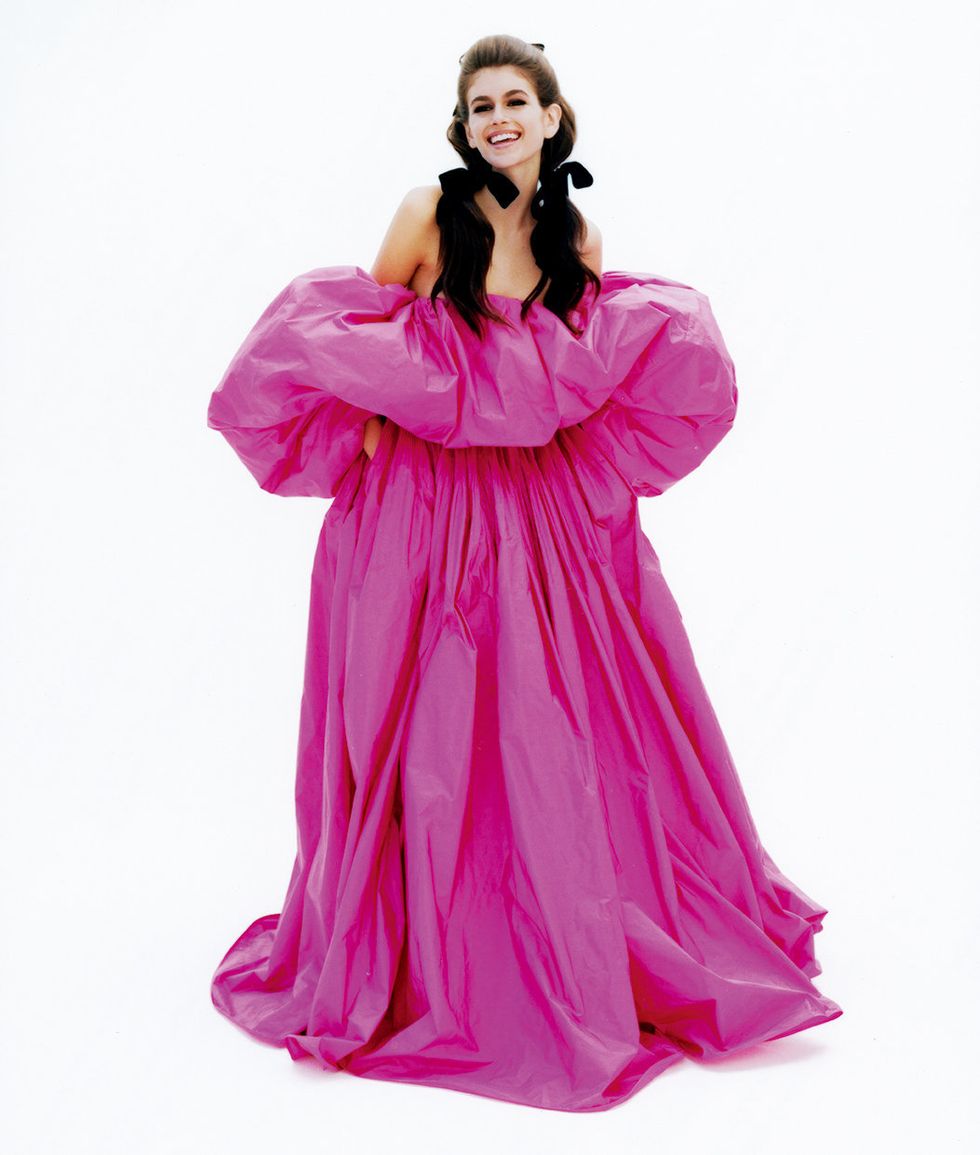 Clothing, Pink, Dress, Magenta, Purple, Outerwear, Gown, Fashion, Costume, Formal wear, 
