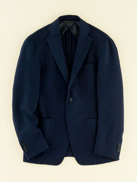 Clothing, Coat, Collar, Sleeve, Textile, Outerwear, Blazer, Dress shirt, Button, Electric blue, 