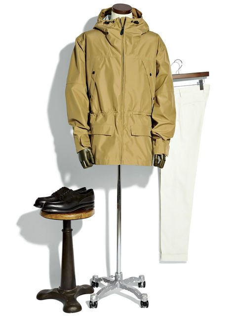 Clothing, Outerwear, Coat, Parka, Hood, Khaki, Jacket, Raincoat, Trench coat, Overcoat, 