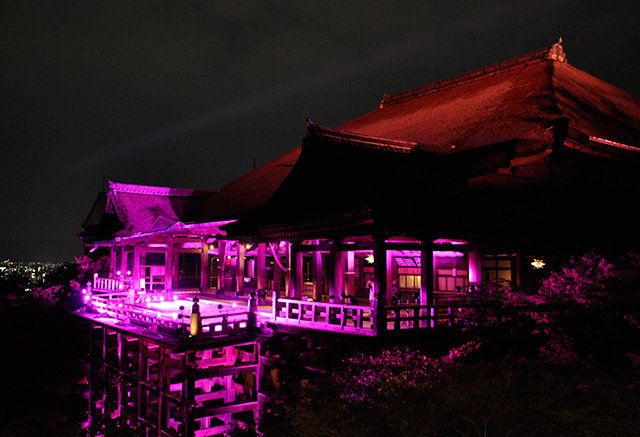 Night, Pink, Purple, Magenta, Midnight, Chinese architecture, Neon, 