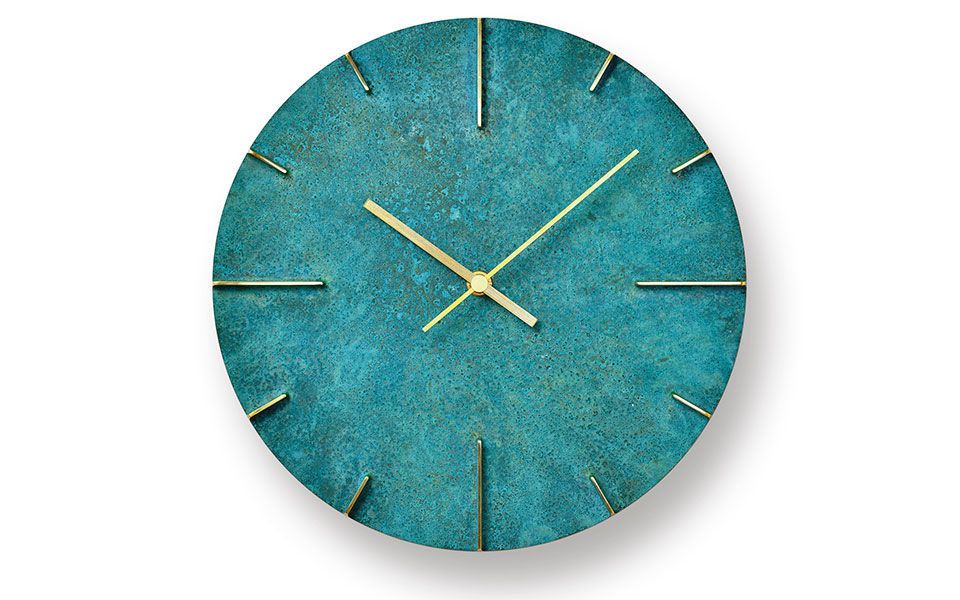Clock, Aqua, Blue, Turquoise, Wall clock, Teal, Green, Turquoise, Home accessories, Design, 