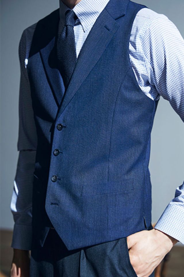 Suit, Clothing, Outerwear, Blue, Formal wear, Blazer, Tuxedo, Vest, Jacket, White-collar worker, 