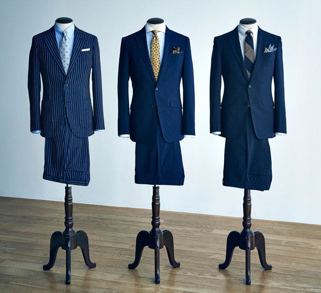 Clothing, Suit, Blue, Formal wear, Outerwear, Uniform, Coat, Blazer, Standing, Jacket, 