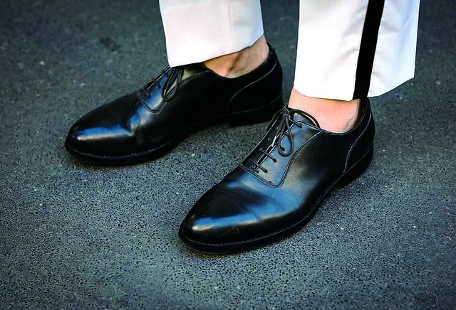 Footwear, Shoe, Black, Blue, Oxford shoe, Street fashion, Fashion, Leg, Ankle, Dress shoe, 