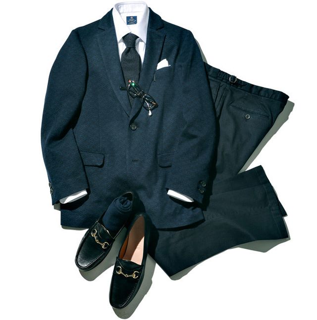 Clothing, Suit, Outerwear, Formal wear, Footwear, Blazer, Jacket, Tuxedo, Shoe, Tie, 