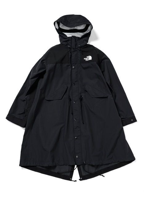 Clothing, Outerwear, Black, Jacket, Hood, Sleeve, Coat, Rain suit, Raincoat, Parka, 
