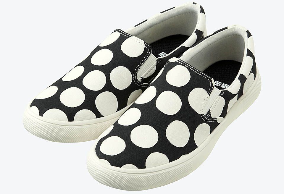 Footwear, White, Pattern, Shoe, Product, Polka dot, Design, Font, Black-and-white, Sneakers, 